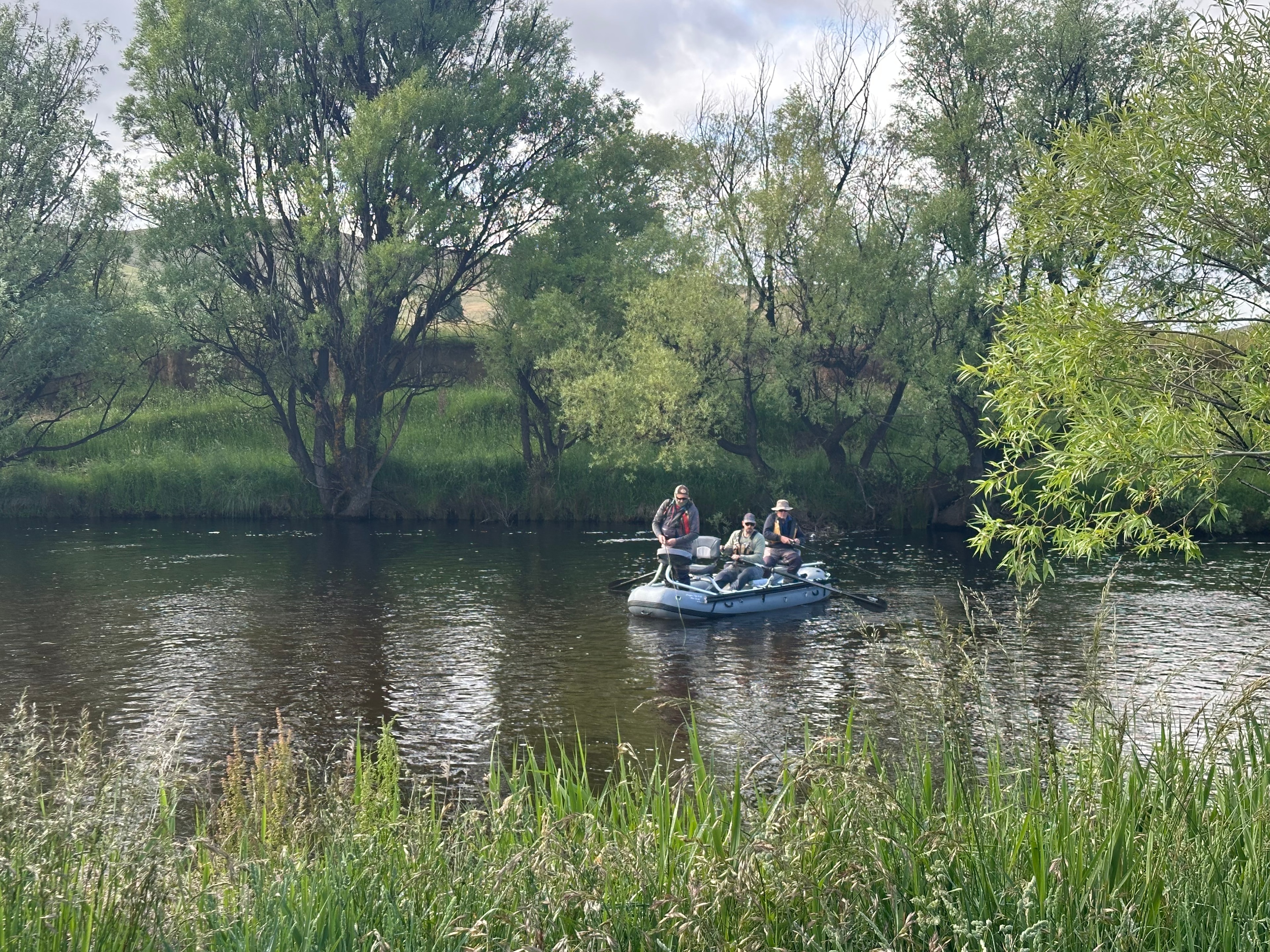 Raft Fishing Float trip on a Victorian river